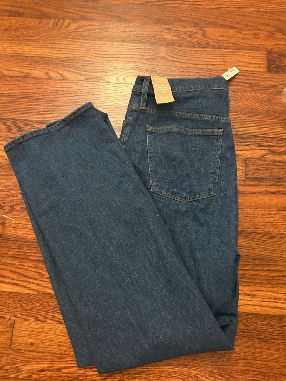NWT Madewell The Perfect Vintage Wide-Leg Jean Size 32T
